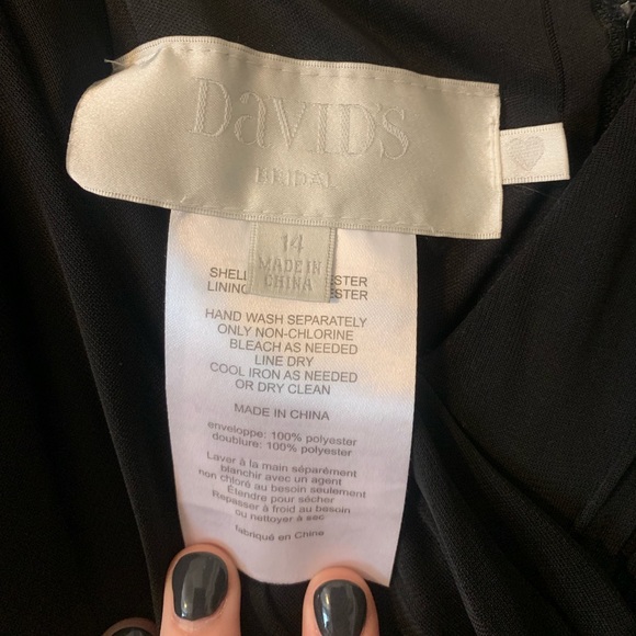 David’s Bridal F19944 Black Size 14 - Picture 5 of 6